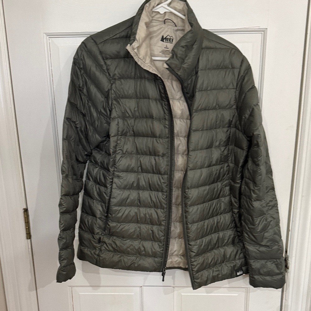 REI Women's Green Puffer Coat
